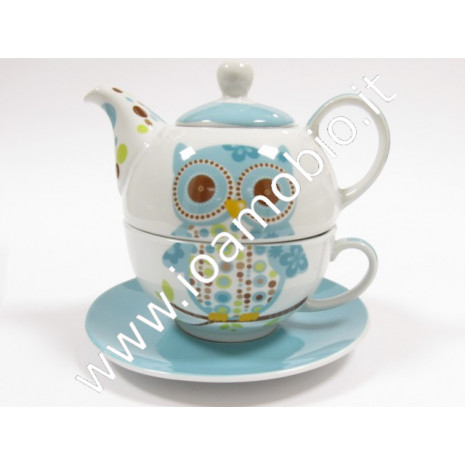 Teiera tazza gufetto ceramica