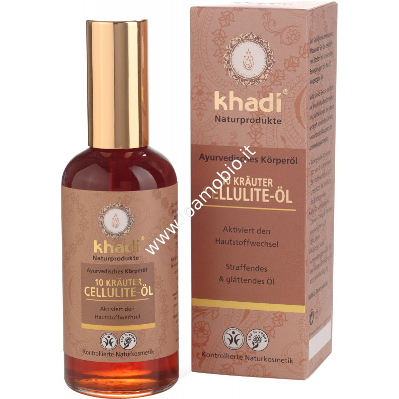 Khadi bio -  Olio Cellulite 10 erbe 100ml
