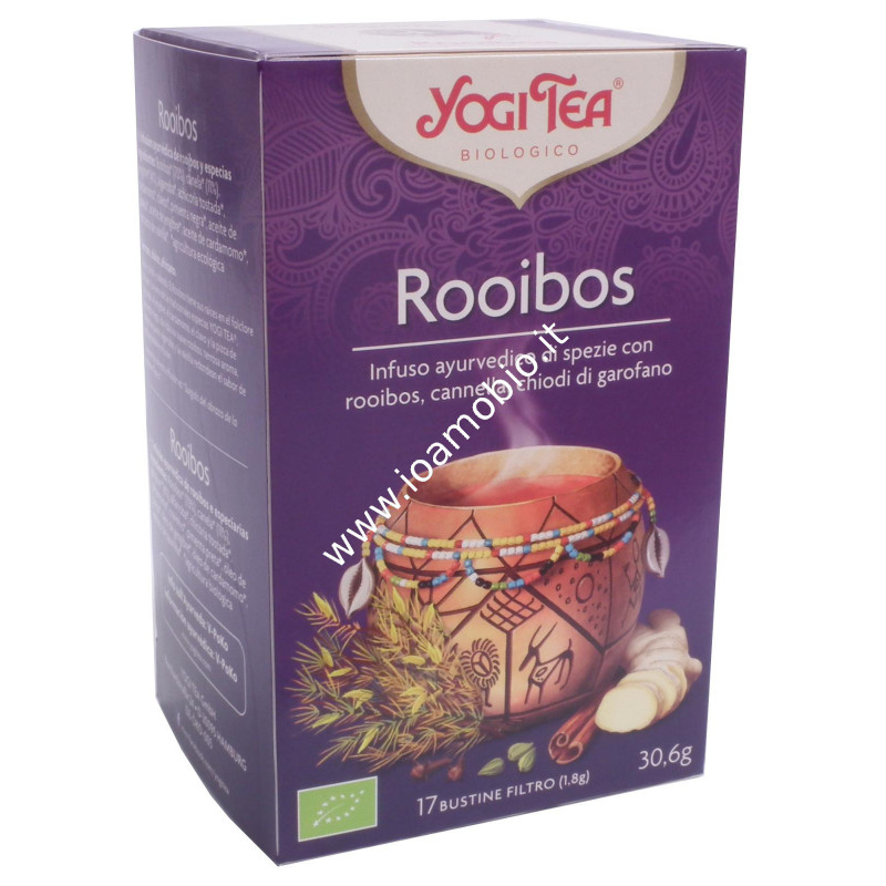 Yogi Tea Rooibos - Infuso ayurvedico con rooibos, cannella e chiodi di garofano