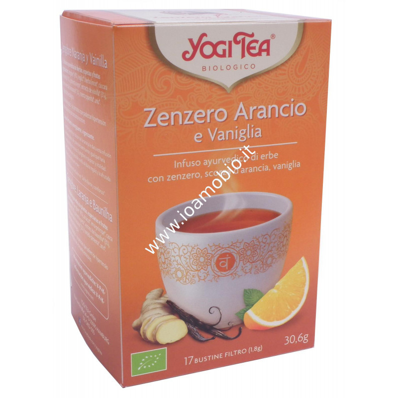 Yogi Tea - Infuso ayurvedico di erbe con zenzero arancio e vaniglia