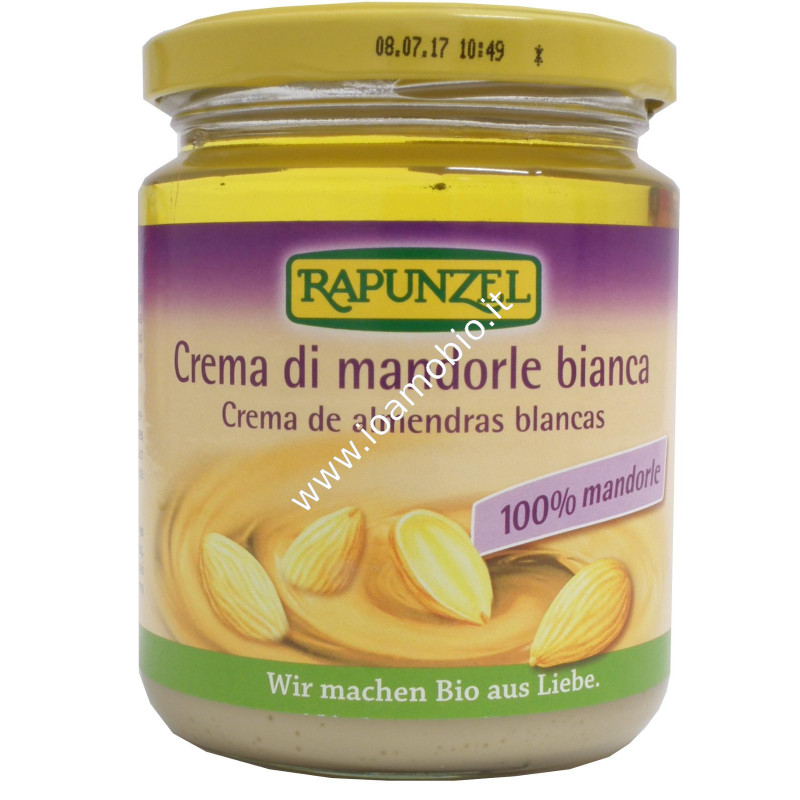 Crema di Mandorle Bianca Rapunzel 250g - 100% Vegetale e Biologica