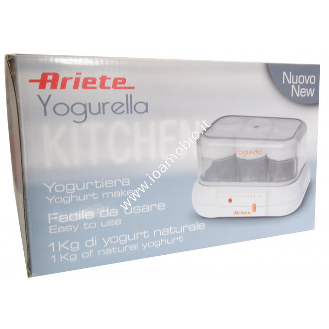 Ariete - Yogurtiera Elettrica Yogurella 6 vasetti vetro - fino a 1 kg di  yogurt