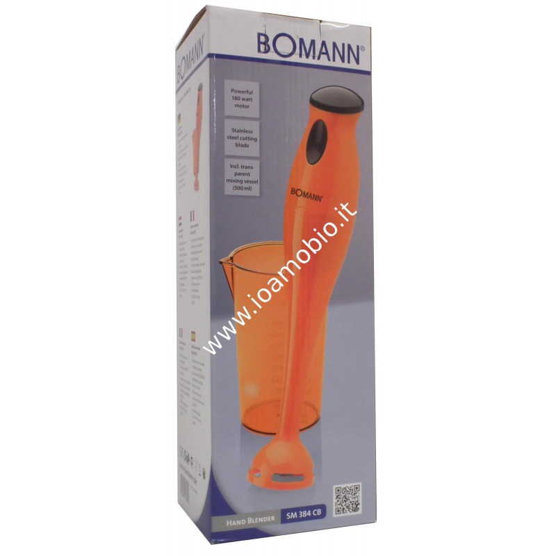 Bomann - Frullatore ad immersione arancio