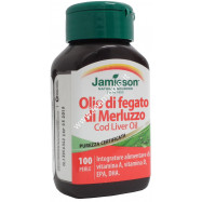 Jamieson Olio di Fegato di Merluzzo 100 perle - Vitamina A, E, EPA, DHA