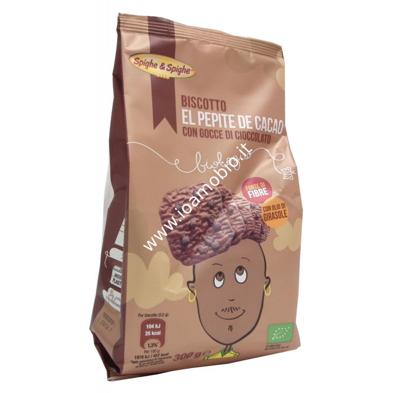 El pepite de cacao con gocce di cioccolato 300g El pepite de cacao con gocce di cioccolato 300g