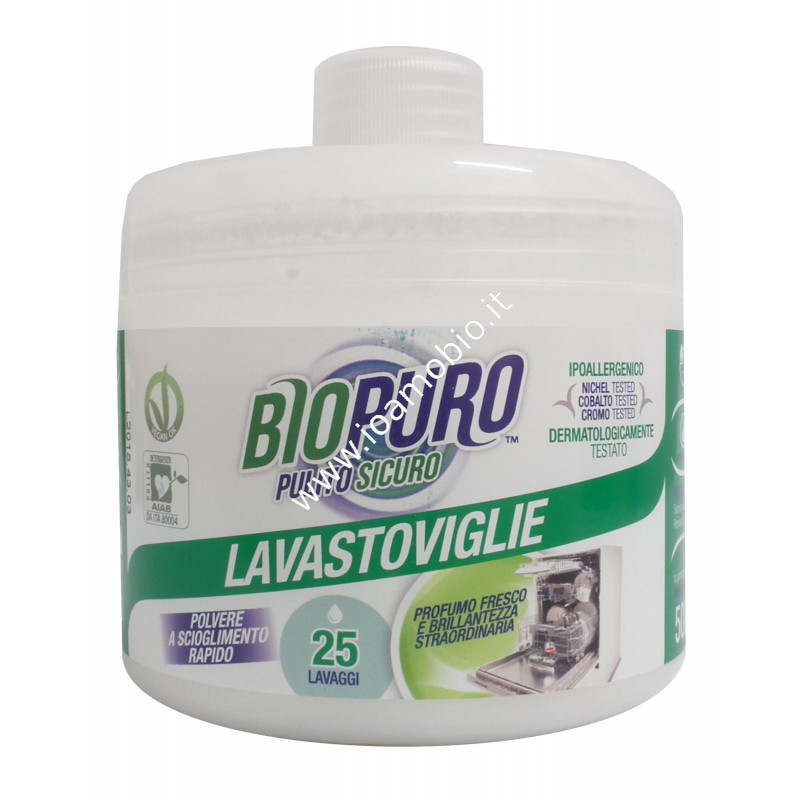 Detersivo per lavastoviglie in polvere (25 lavaggi) 500g Detersivo per lavastoviglie in polvere (25 lavaggi) 500g