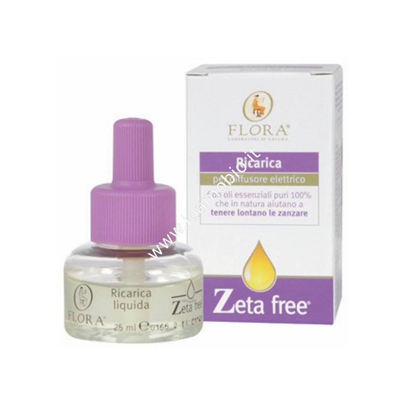 Refill Ricarica Zeta Free 25ml per Diffusore Elettrico Flora