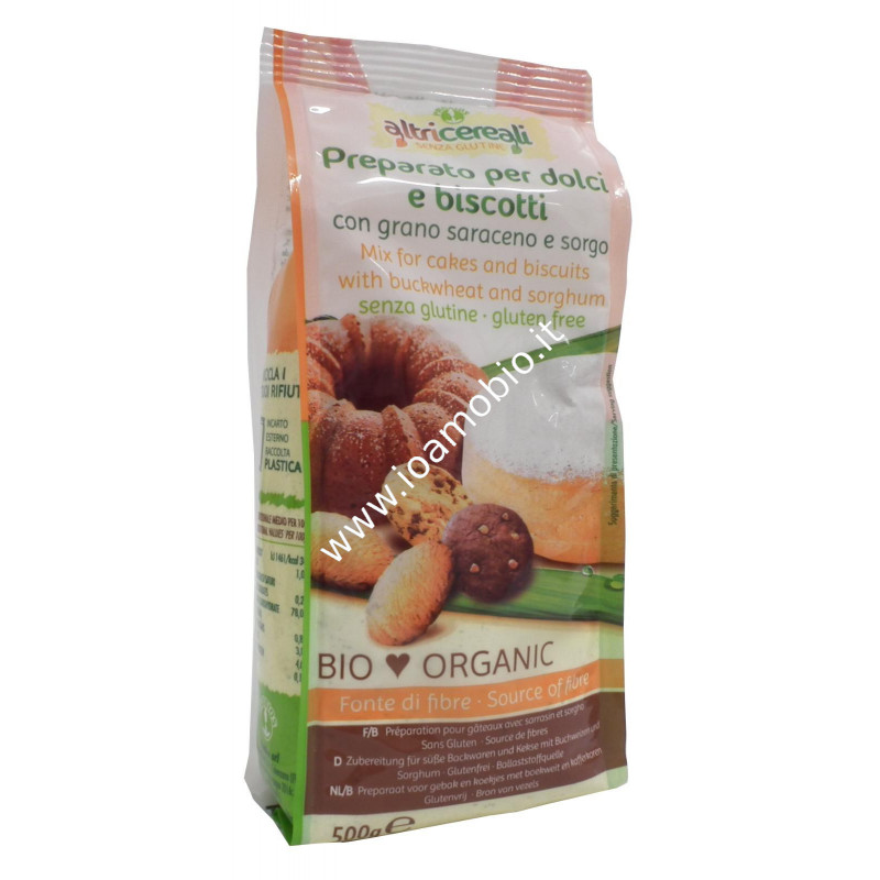 Prepar.dolci e biscotti con g.sarac. e sorgo Erog. 500g Prepar.dolci e biscotti con g.sarac. e sorgo Erog. 500g