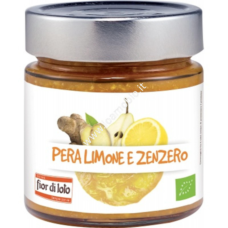 Composta Pera Limone e Zenzero 250g - Marmellata Biologica