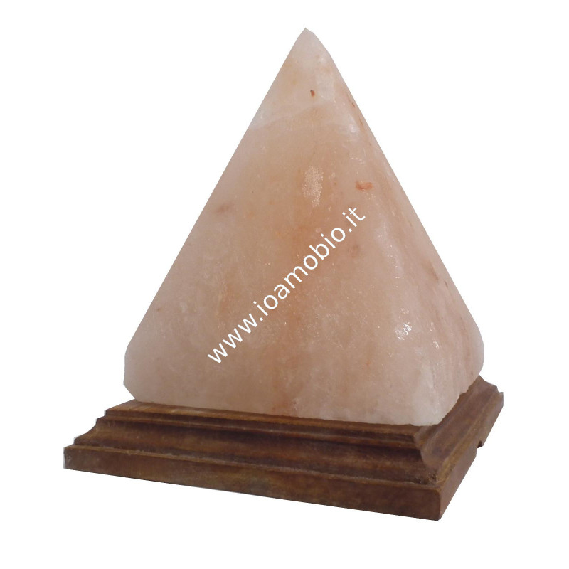 Lampada di Sale Rosa dell' Himalaya Piramide 2 kg circa