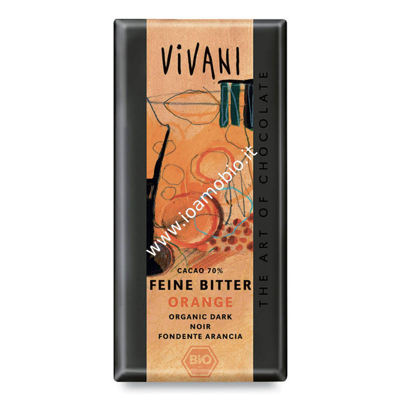Vivani - Cioccolato Fondente all'Arancio 100g - Biologico