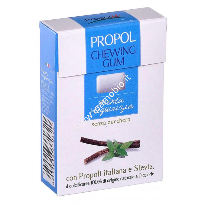 PROPOL GUM con Propoli e Stevia 25 gr. (Menta/Liquirizia)