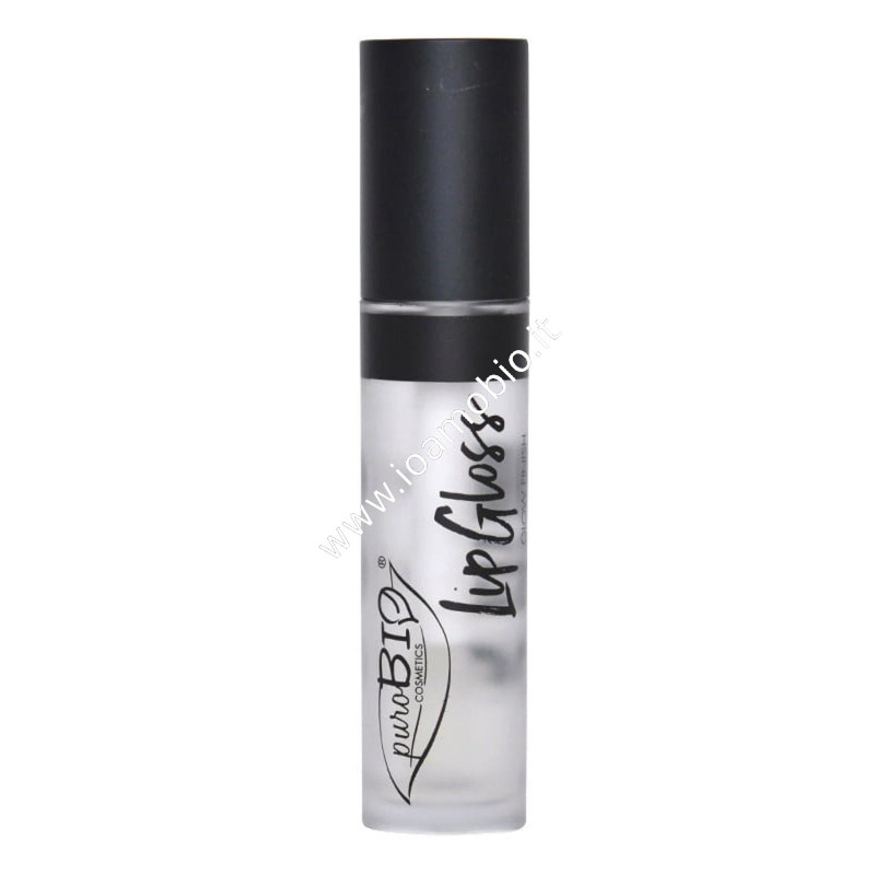 Lip Gloss Trasparente Glow Finish PuroBio - Effetto Lucido e Volumizzante