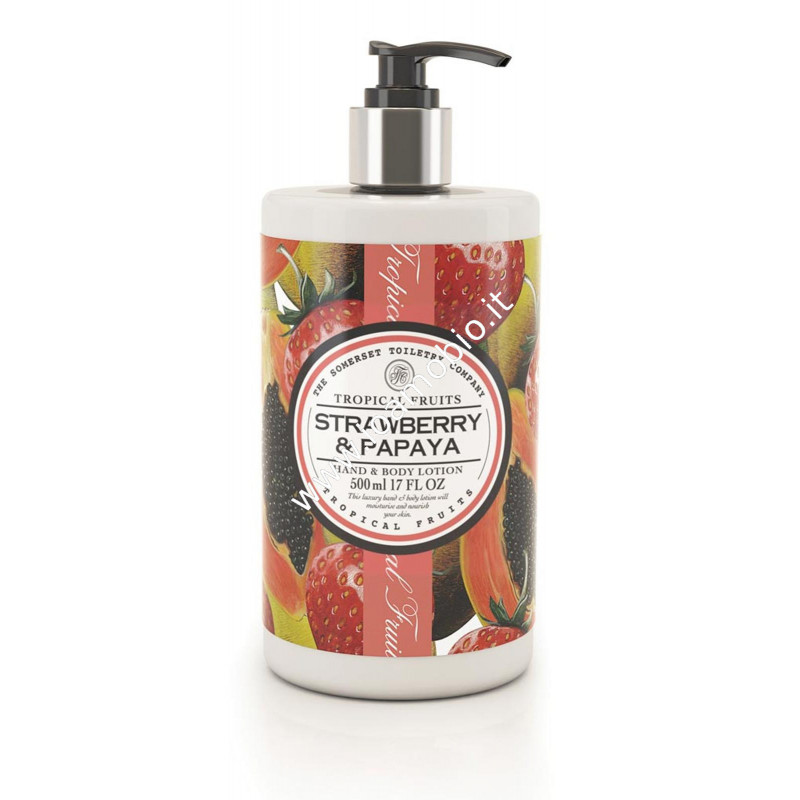 Fragola & papaya - crema corpo 500ml Fragola & papaya - crema corpo 500ml