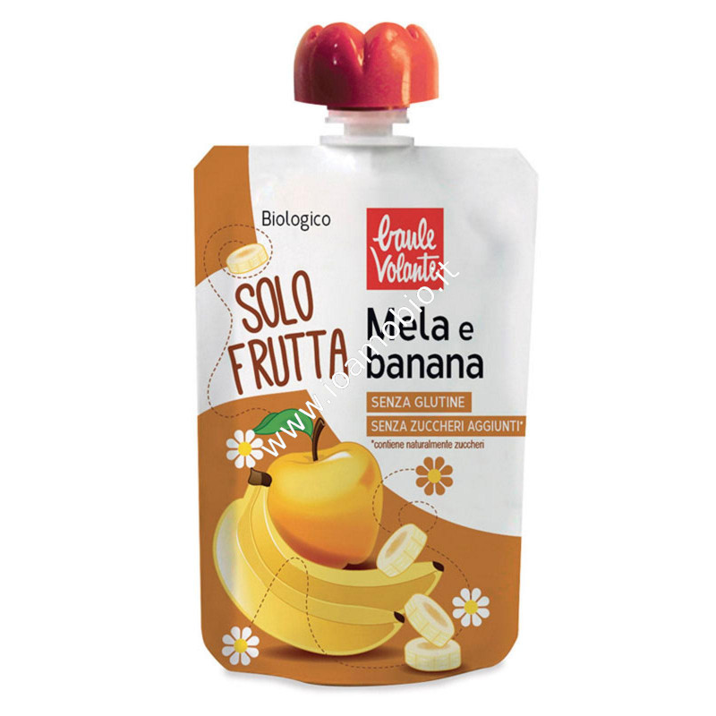 Solo Frutta Mela Banana 100ml - Frutta biologica da bere Baule Volante