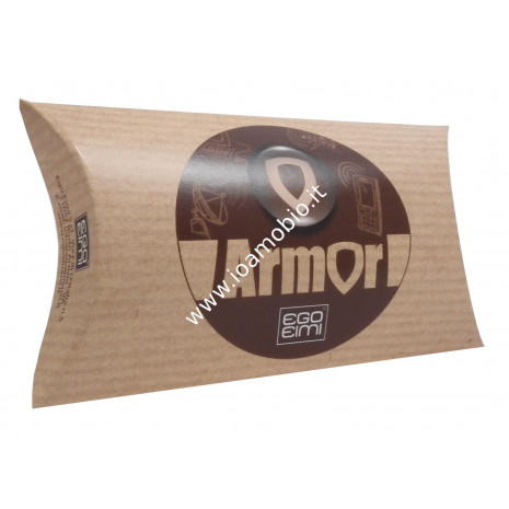 Ciondolo  Doppio Cerchio  in Shungite - Pendente Lucido con cordino