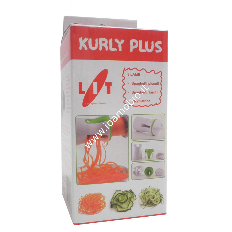 Temperaverdure Kurly Plus Lit 3 lame - Affetta Verdure lame in Acciaio Inox