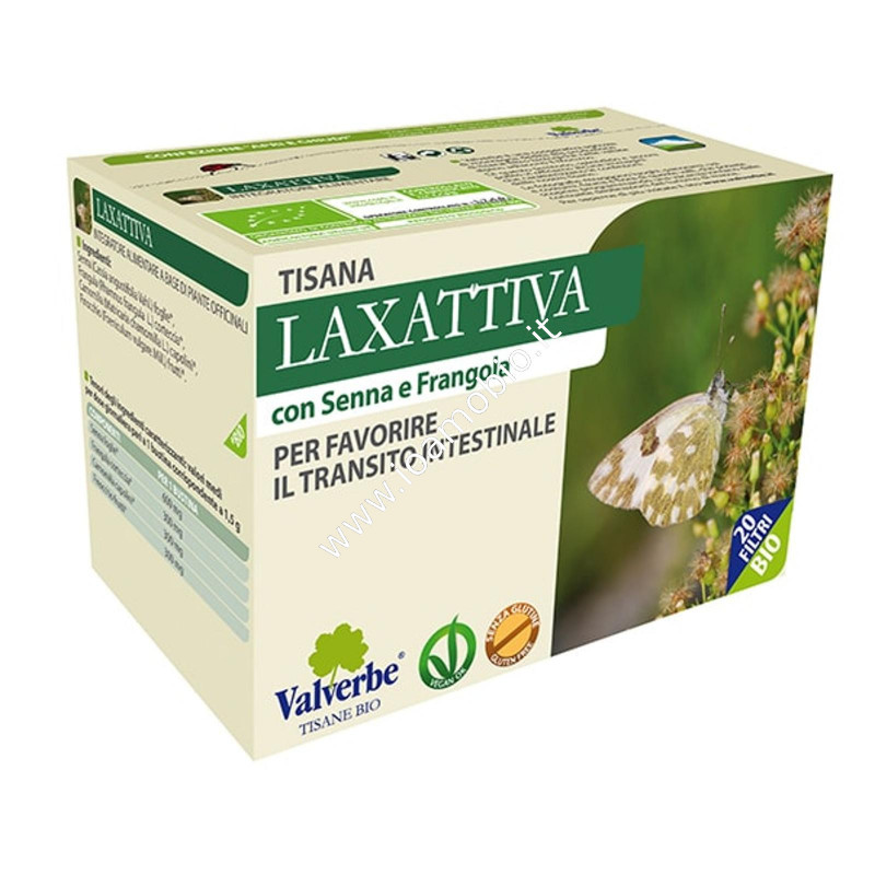 Laxattiva 20 filtri - Valverbe Tisana bio - Favorisce il transito intestinale