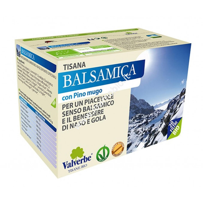 Balsamica 20 filtri - Valverbe Tisana biologica - Benessere naso e gola