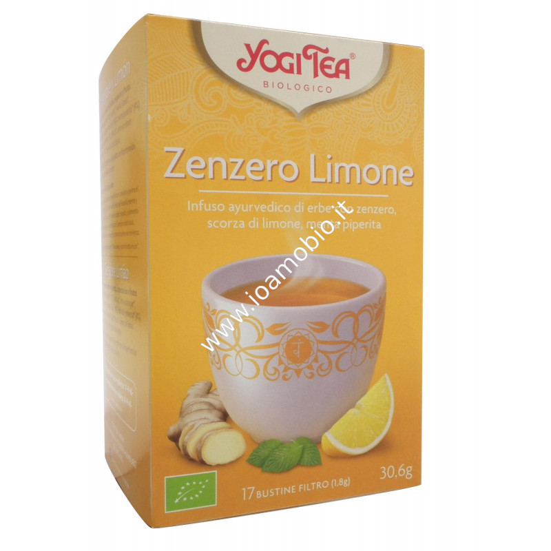 Yogi Tea -  Zenzero e Limone - Infuso Ayurvedico Rinvigorente, vitale, ispirante