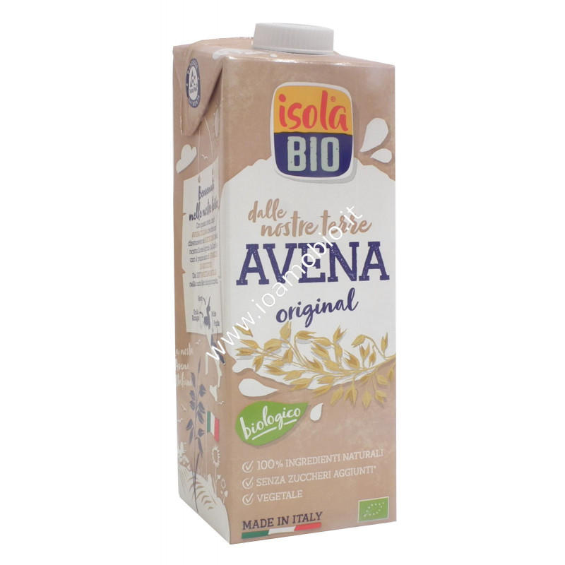 Avena Drink 1 lt - Bevanda di Avena - Latte Vegetale Biologico Isola Bio