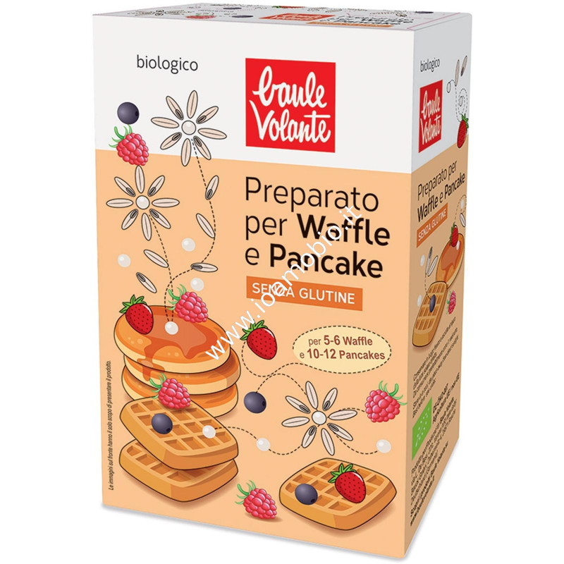 Preparato per Waffle e Pancake Senza Glutine 200g - Biologico Baule Volante