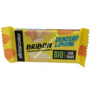 Bribon - cioccolato fondente al limone e zenzero - bio - 30g