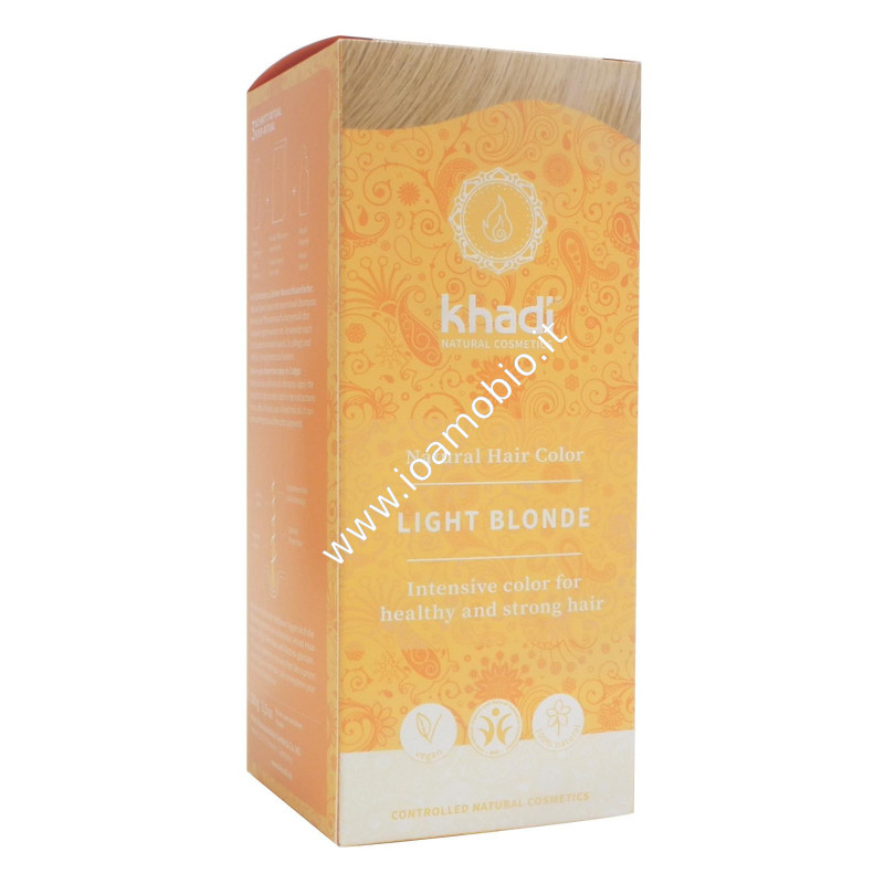 Khadi bio - Tinta vegetale capelli Biondo chiaro 100g