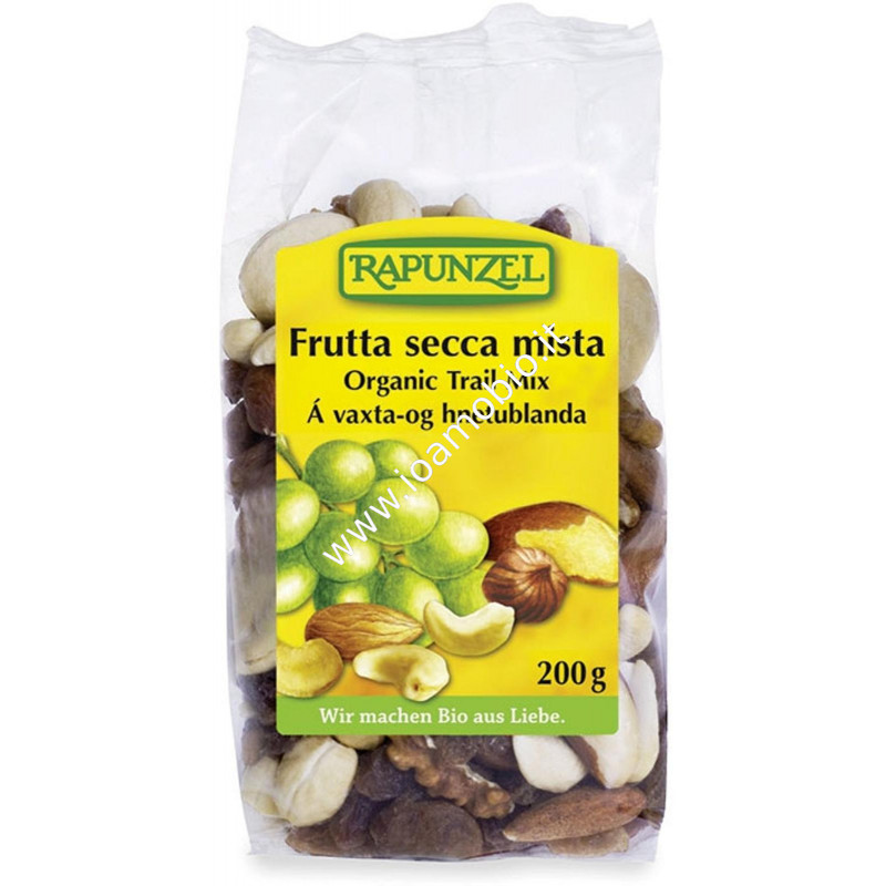 Frutta Secca Mista Rapunzel 200g - Mix Anacardi, Nocciole, Mandorle, Uvetta