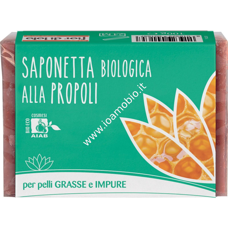 Saponetta Biologica al Propoli 100g - Sapone vegetale naturale bio