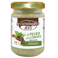 Pesto Canapa e Basilico Bio 130g - Condimento pasta, crostini, bruschette
