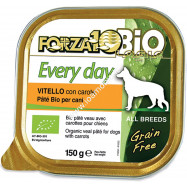 Patè al Vitello con Carote per Cani 150g - Cibo Biologico Forza10