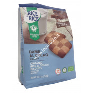 Dame di Riso al Cacao 250g - Biscotti Bio Senza Glutine Rice & Rice