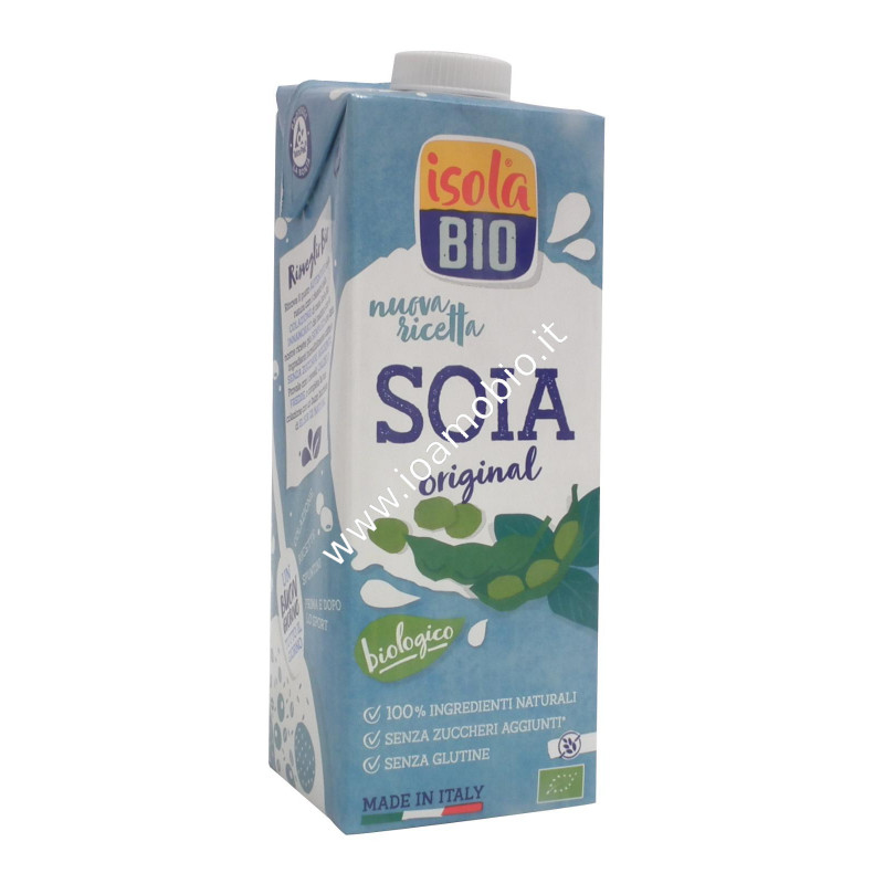 Soya Natural 1 lt - Bevanda di Soia al Naturale - Latte Vegetale Biologico