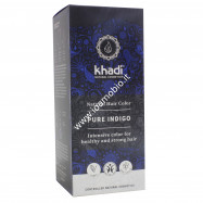 Khadi bio Blue - Black Indigo  - Tinta vegetale capelli Nero Indigo 100g