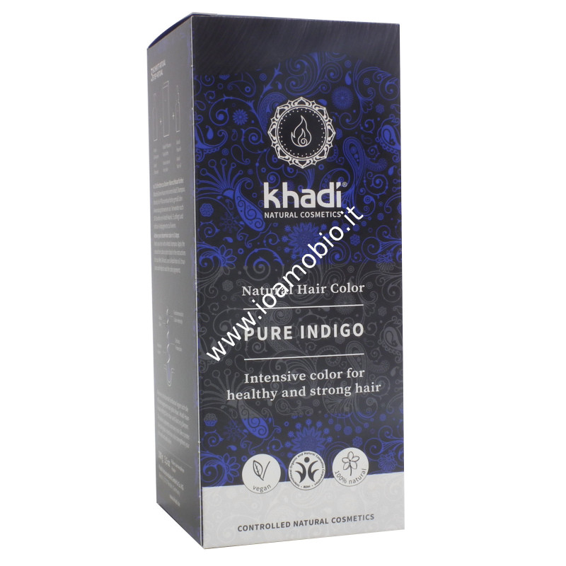 Khadi bio colore capelli blue-black indigo 100g
