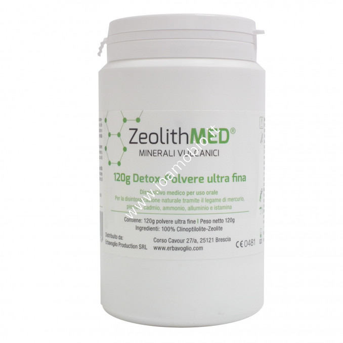 Zeolith Med - Detox - Zeolite Polvere Ultrafina 120g- Disintossicante e Chelante