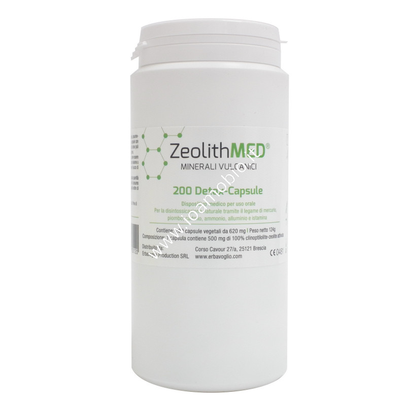 Zeolith Med - Detox - Zeolite 200 capsule - Disintossicante e Chelante