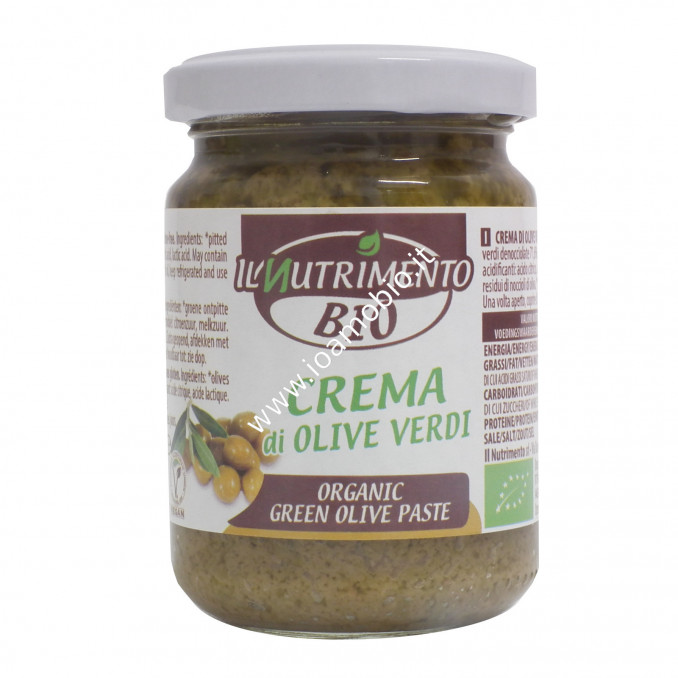 Crema di Olive Verdi 130g - Condimento per Pasta, Crostini e Bruschette
