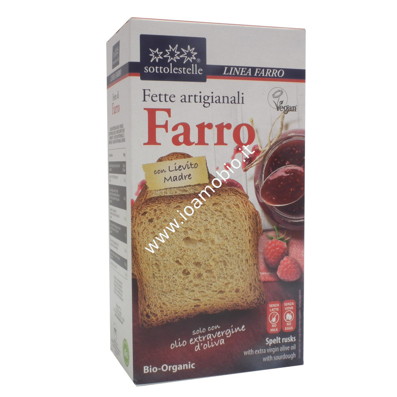 Fette Biscottate di Farro 200g - Bio Sottolestelle