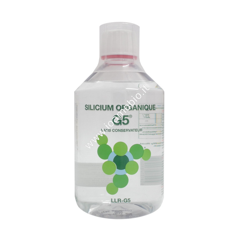 Silice Organica G5 - Silicio Organico Liquido 500ml-Benessere Tessuti Connettivi