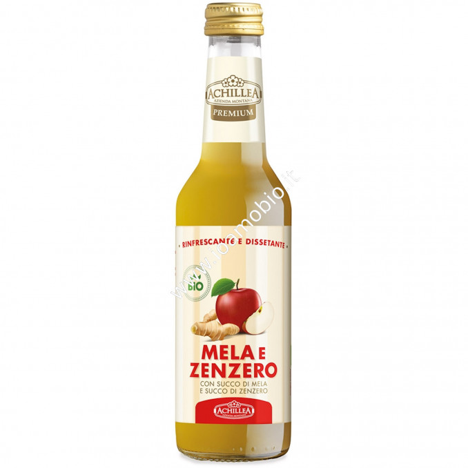 Succo Mela e Zenzero 275ml - Bibita di Frutta non Gasata Achillea