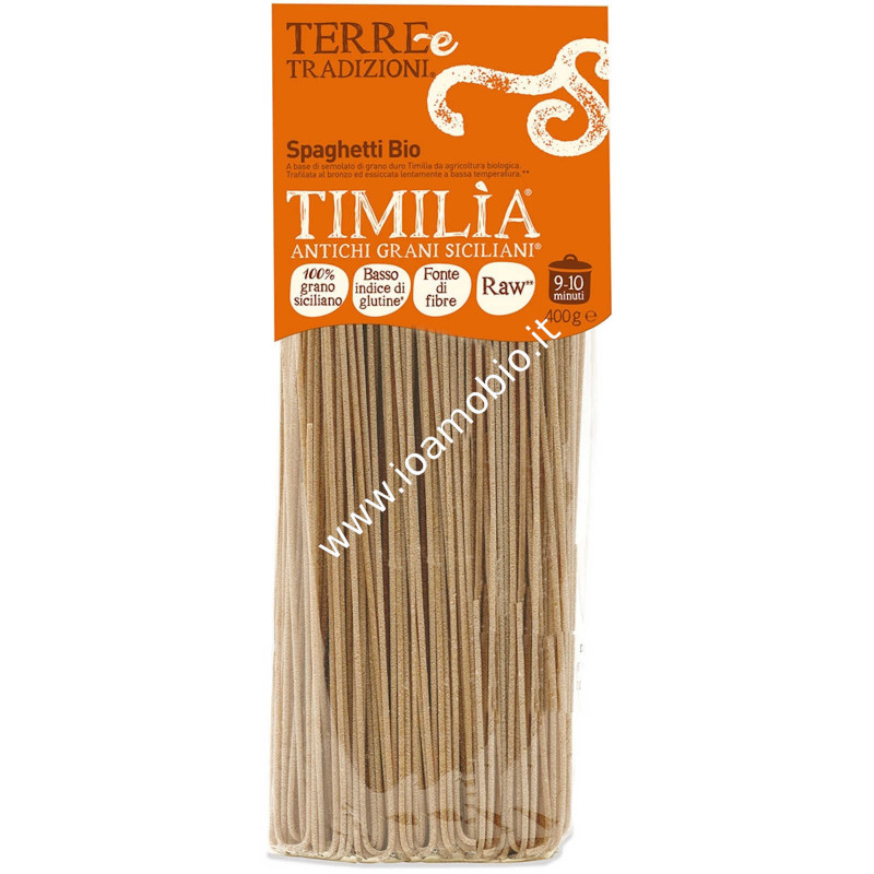 Spaghetti di Timilia 400g - Pasta Bio di Grani Antichi  Terre e Tradizioni