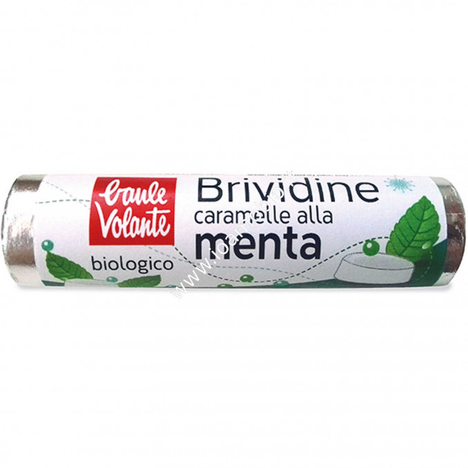 Caramelle  Brividine alla Menta in stick 21g - Bio Baule Volante