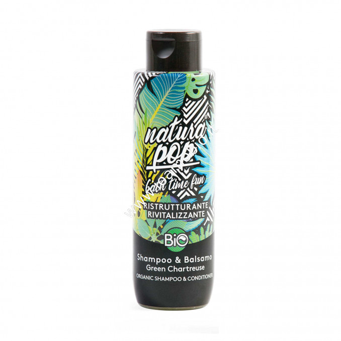 Natura Pop Shampoo e Balsamo Green Chartreuse - Ristrutturante Rivitalizzante