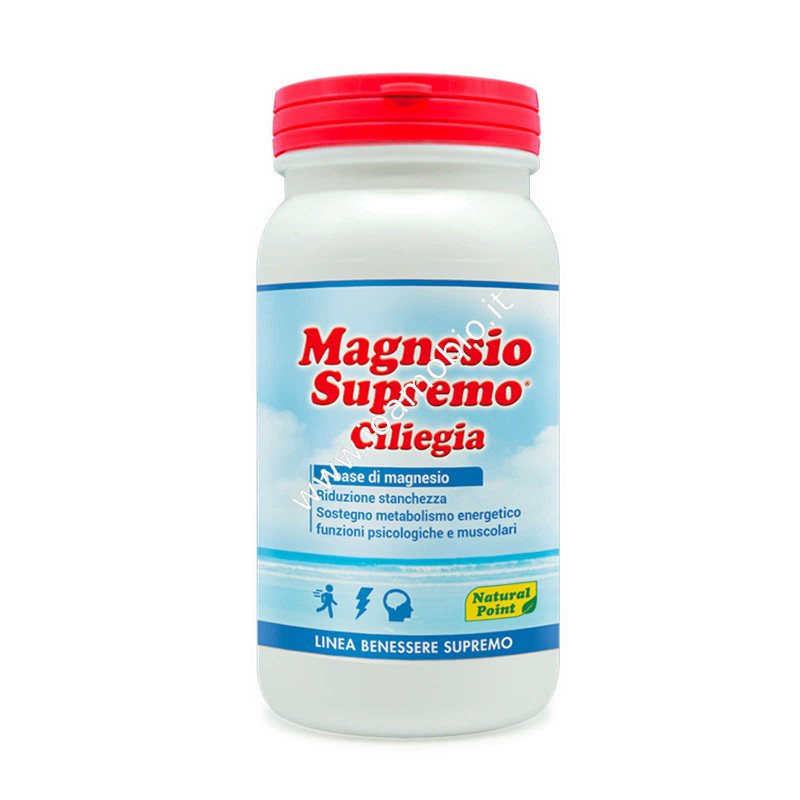Magnesio Supremo Ciliegia 150g -  Dolori Articolari, Stanchezza e Stress