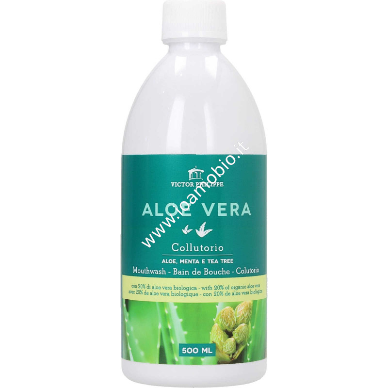 Colluttorio Aloe Menta e Tea Tree Bio 500ml - Igiene Orale Victor Philippe