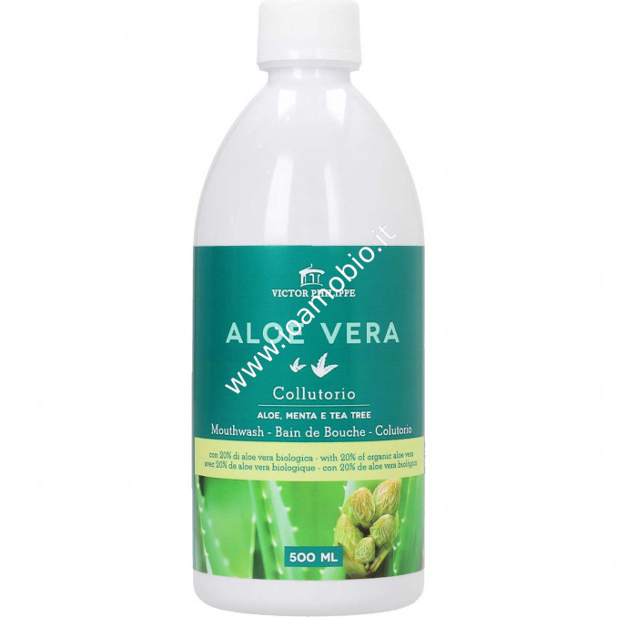 Colluttorio Aloe Menta e Tea Tree Bio 500ml - Igiene Orale Victor Philippe