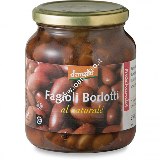 Fagioli Borlotti al Naturale Bio Machandel 350g - Legumi Pronti da Servire