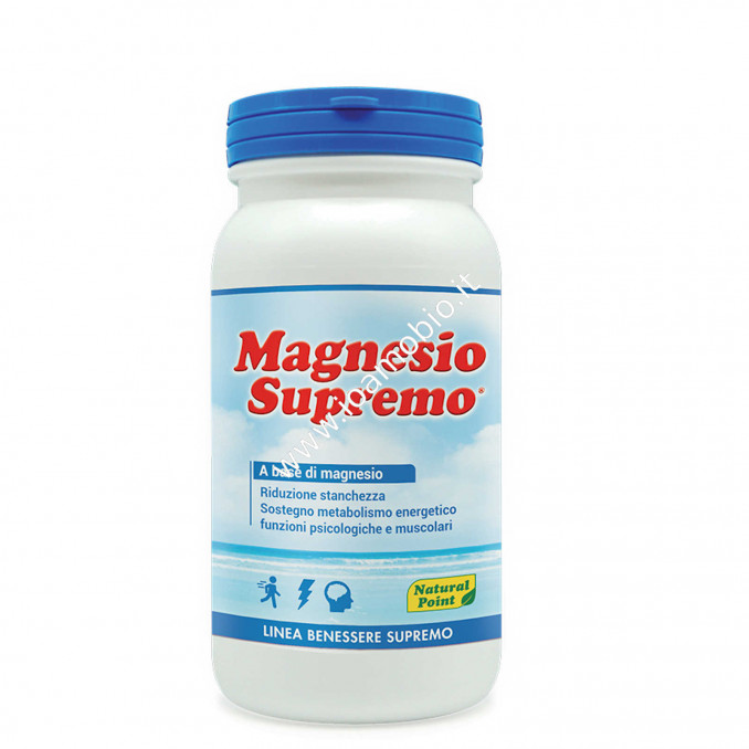 Magnesio Supremo Natural Point 150g - Dolori Articolari, Stanchezza e Stress